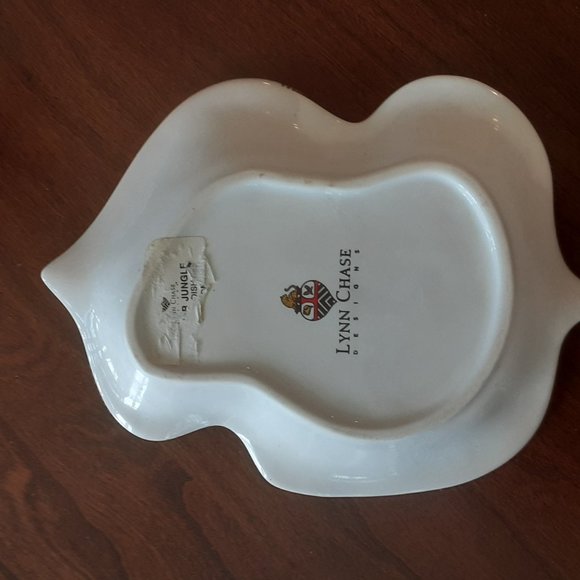 LYNN CHASE JAGUAR JUNGLE SOAP DISH OR TRINKET DISH - Picture 2 of 4